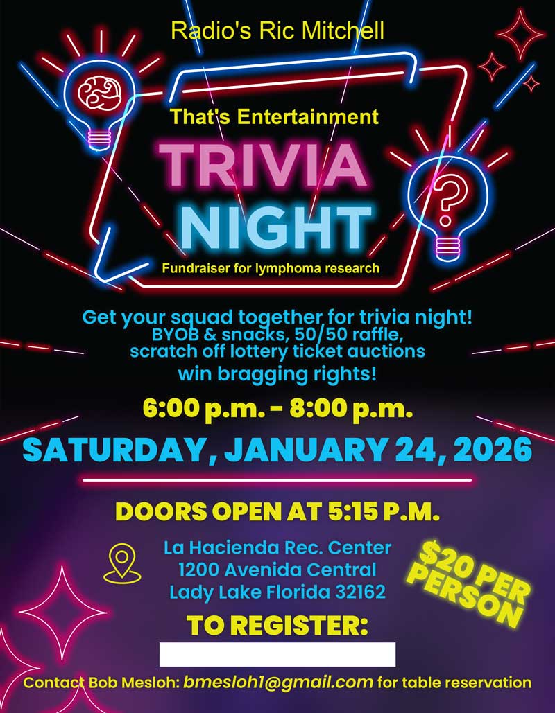 Trivia Night: Jan 24, 2026